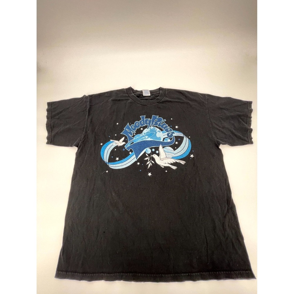Vintage Tennessee River The Moody Blues Concert Tour T-Shirt Men XL Black Cotton